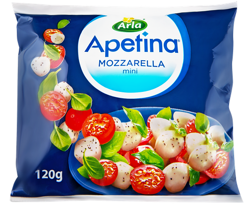 Сыр моцарелла Arla Apetina Mini 45% БЗМЖ 120г