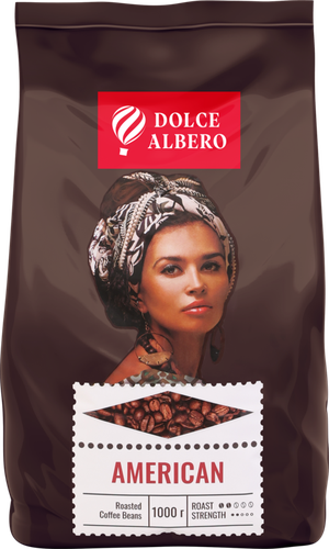 

Кофе зерновой Dolce Albero American 100% Arabica, 1 кг