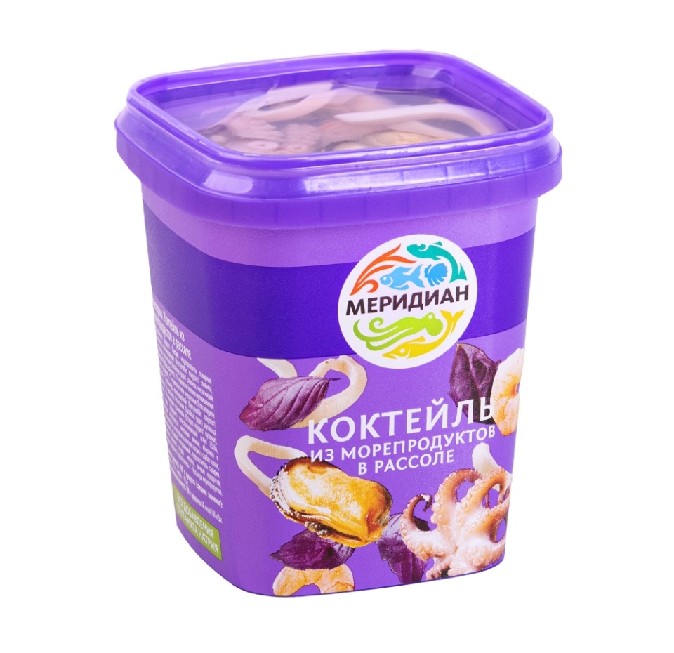 

Коктейль из морепродуктов Меридиан в рассоле 415 г