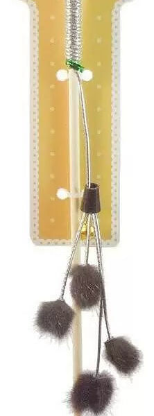 HOMECAT Дразнилка для кошек Помпоны из норки на резинке