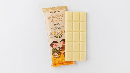 Шоколад белый на меду
