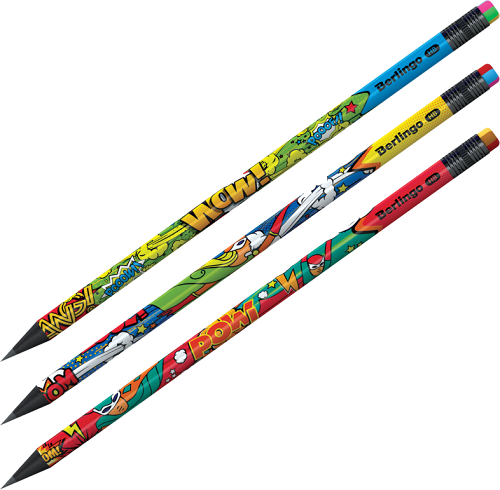 Карандаш чернографитный Berlingo Dots HB, 1 шт в ассортименте