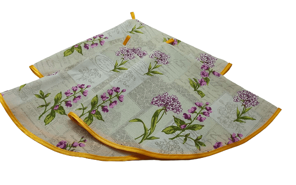 Полотенце круг рогож.наб.65*65 Трт3075-1/150 Романтика