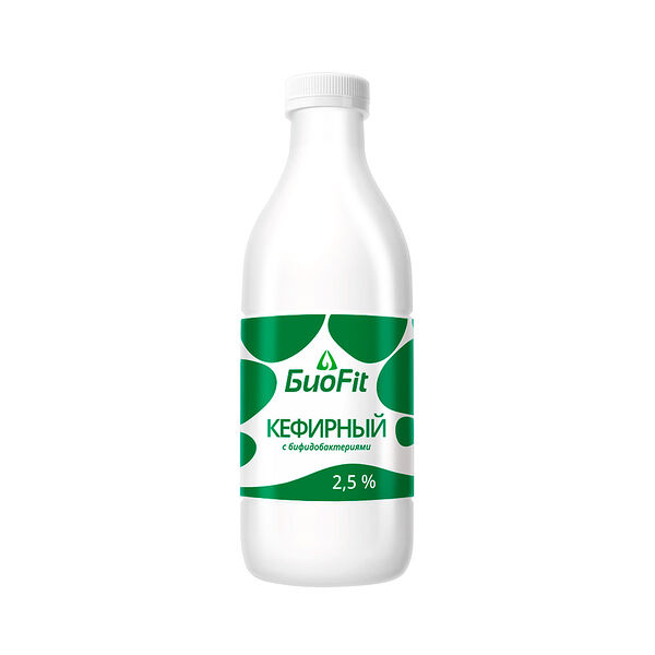 Напиток кисломолочный БиоFit обагащ бифидобакт 2,5% 950г ПЭТ-бутылка Брестское мороженое