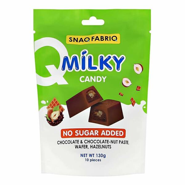 Молочный шоколад Snaq Fabriq с шоколадно-ореховой пастой, вафлей и фундуком 130 г