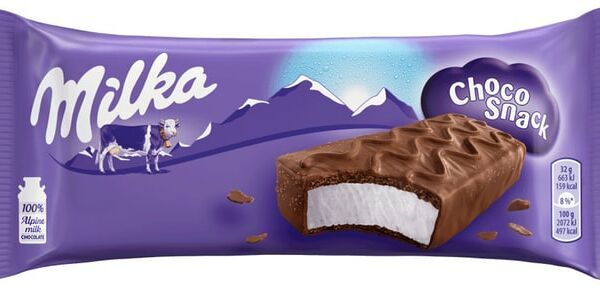 Пирожное Milka Шоколадный Перекус бисквитное с кремом в молочном шоколаде 29г