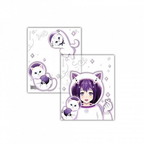 Набор обложек ErichKrause Space anime пластиковых, для тетрадей и дневников, 212х347мм, в ассортименте