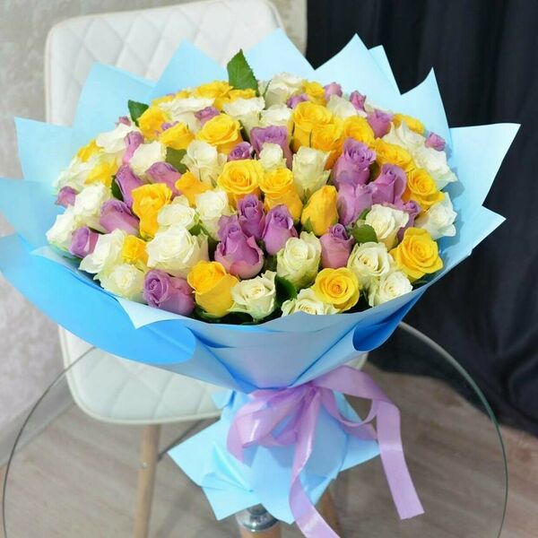 51 роза микс