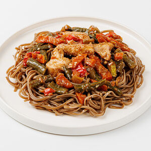 Лапша гречневая с курицей по-сычуаньски и овощами, Халяль, 260г