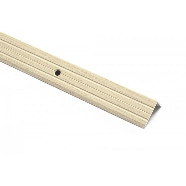 Порог-угол алюминиевый декоративный, 0.9 м, Д3, 24х18 мм, дуб арктический №105