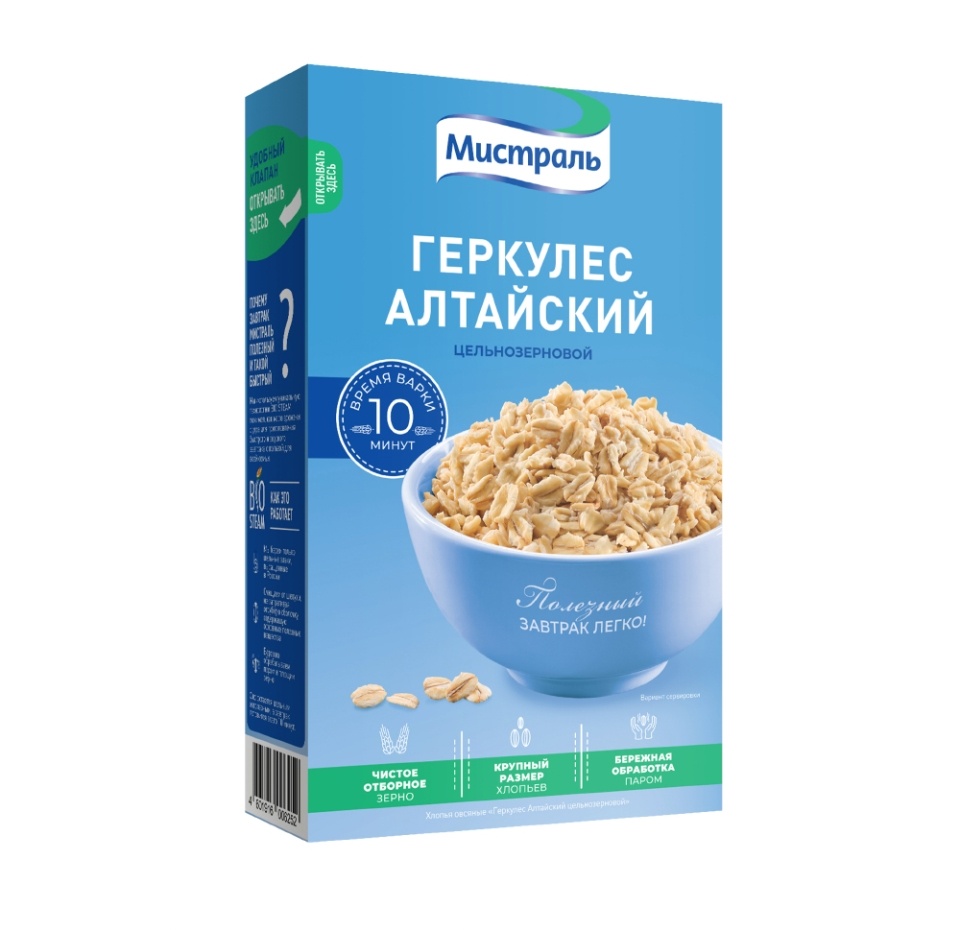 

Хлопья Мистраль Геркулес Алтайский 400 г