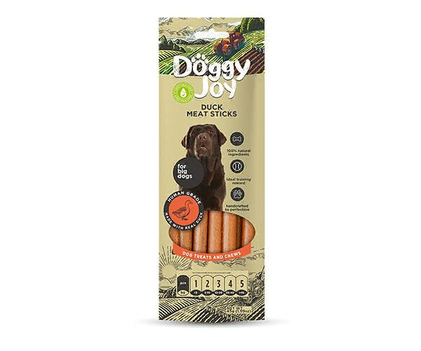 Лакомство для собак DOGGY JOY 50904 для крупных пород Mясные колбаски из утки 45г