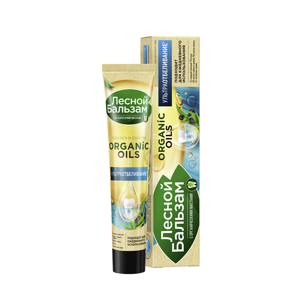 Зубная паста Лесной Бальзам С Органическими Маслами, Углем и Кальцием 75 мл