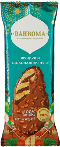 

Мороженое Bahroma эскимо пломбир фундук и шоколадная нуга 70 г
