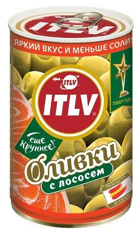 Оливки ITLV фаршированные с лососем 314мл