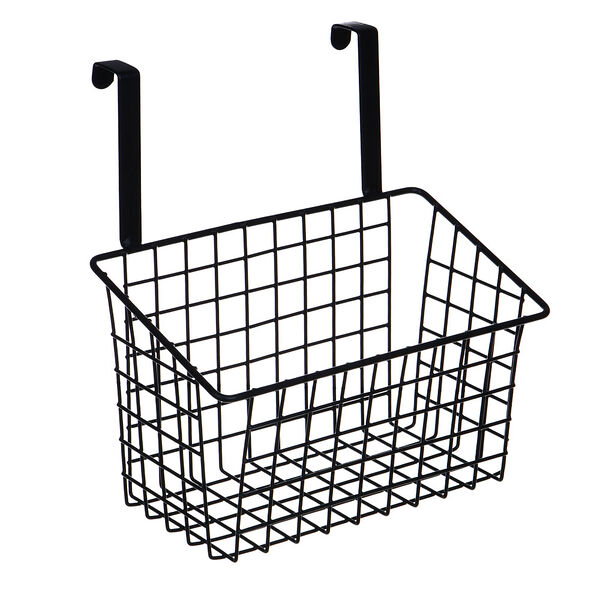 Vetta корзина подвесная для кухонных шкафов, 25,5х14,5х27см, металл, черный цвет