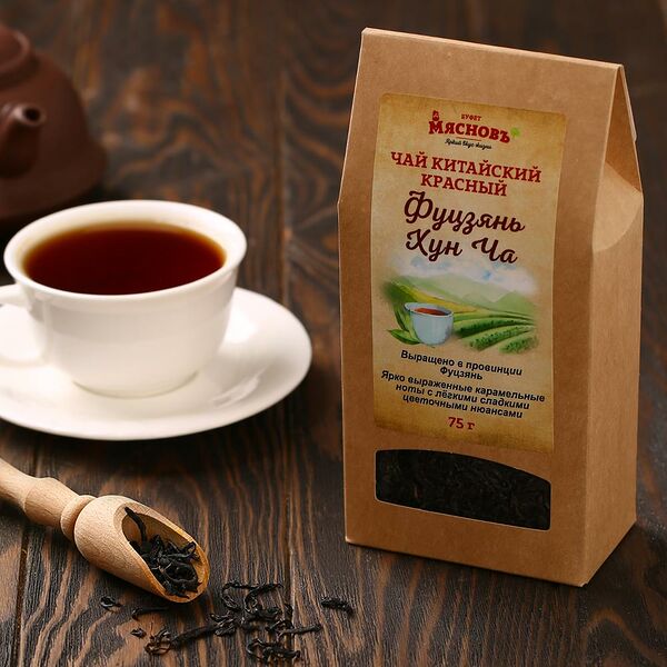 Чай красный листовой Фуцзянь Хун Ча МясновЪ Буфет от КуулКлевер