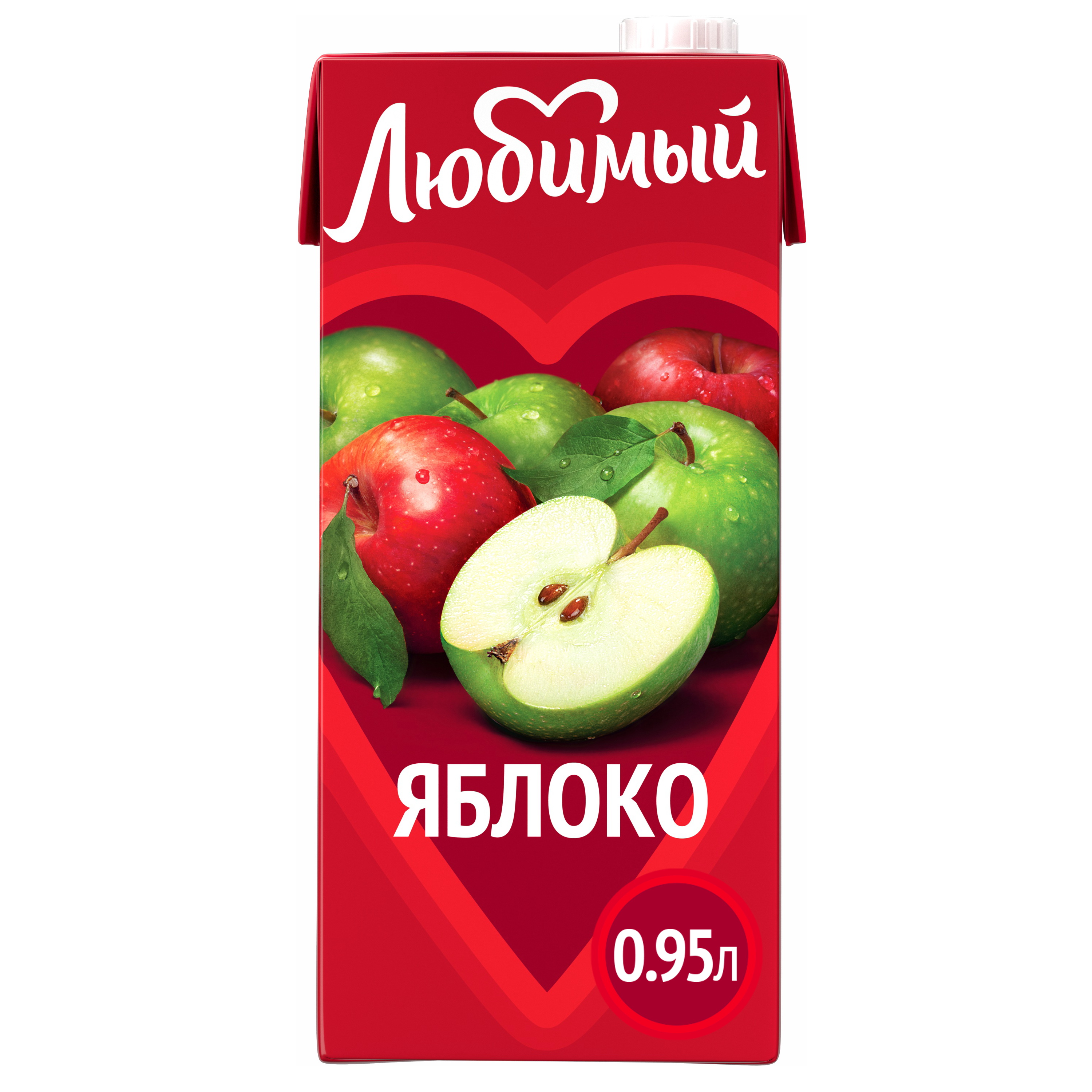 

Сокосодержащий яблочный напиток Любимый 0.95 л