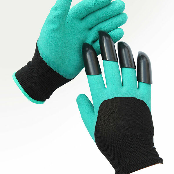 Перчатки нейлоновые садовые когти