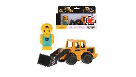 Игрушка Трактор метал. и фигурка строителя _РП