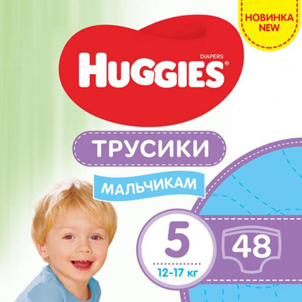 Трусики Huggies Ultra Comfort N5 для мальчиков 12-17 кг N48