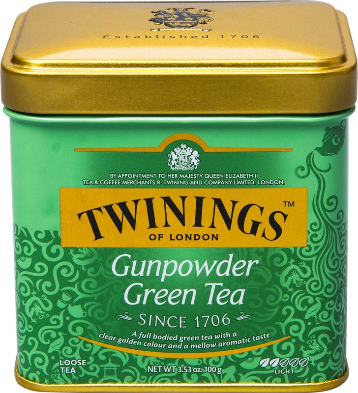 

Чай зеленый Twinings Gunpowder листовой, ж/б
