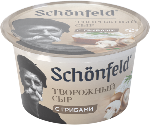 Сыр творожный Schonfeld с грибами 65%