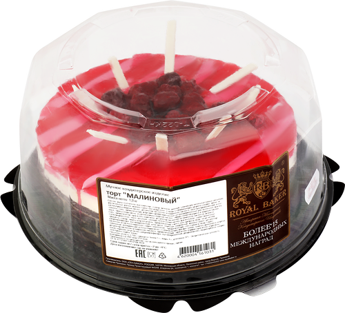 Торт ROYAL BAKER Малиновый, 1кг