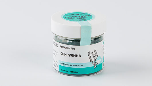Спирулина прессованая, таблетки 