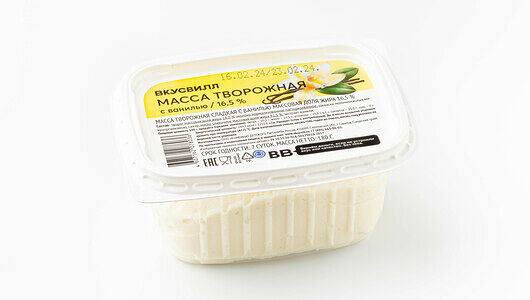Масса творожная с ванилью 16,5%
