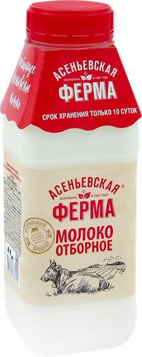 

Молоко Асеньевская Ферма отборное 3.4-6% 330 мл