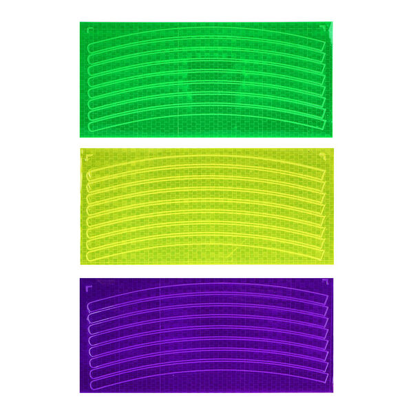 Silapro наклейки светоотражающие 8шт на колесо 22х10см, пвх