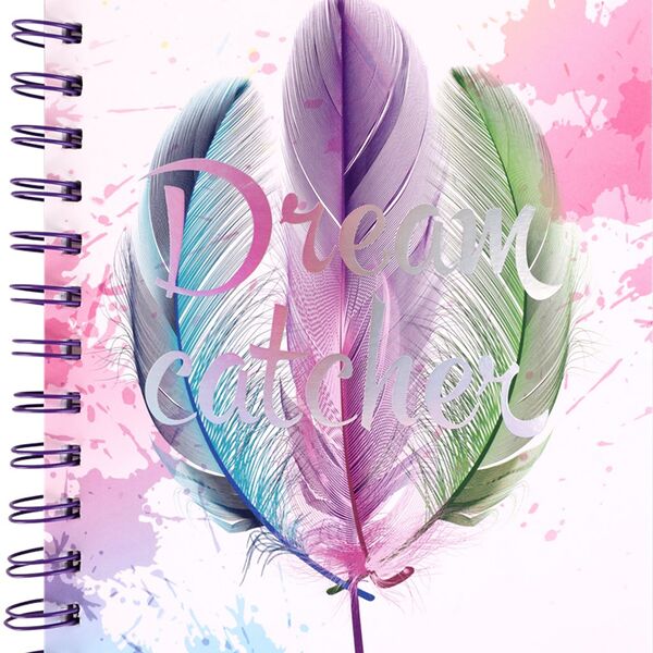 Тетрадь Dream catcher А5, 80 листов, в клетку, на спирали