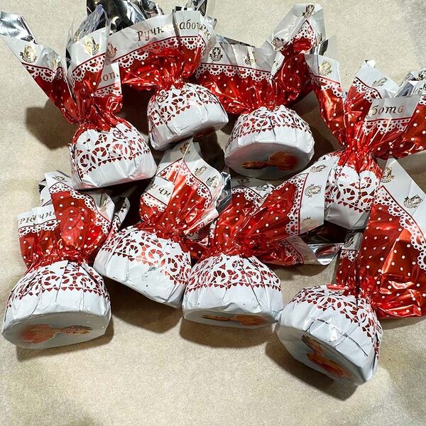 Конфеты Трюфель с Малиной в темном шоколаде