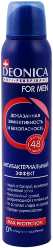 

Дезодорант-антиперспирант спрей мужской Deonica For Men Антибактериальный Эффект 200 мл