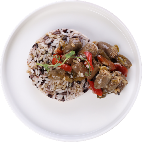 

Куриные сердечки Лента Fresh в соусе терияки с рисом, 330 г