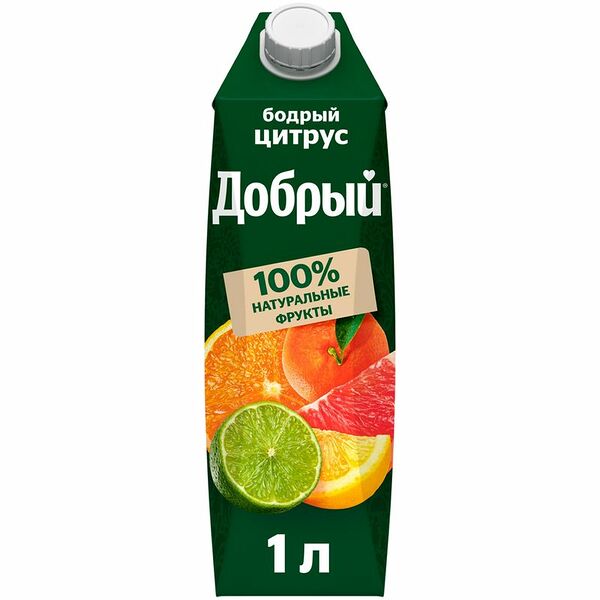 Нектар Добрый Бодрый Цитрус 1 л