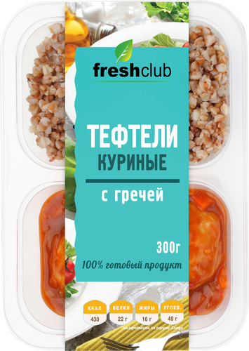 

Тефтели Freshclub куриные с гречей 300 г