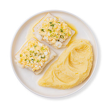 Треска по-польски с картофельным пюре «Уже готово» 