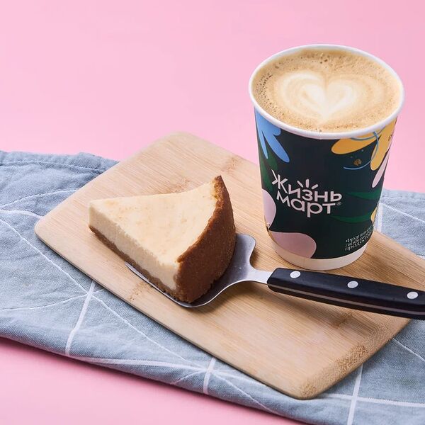 Комбо Капучино с Чизкейком Нью-Йорк