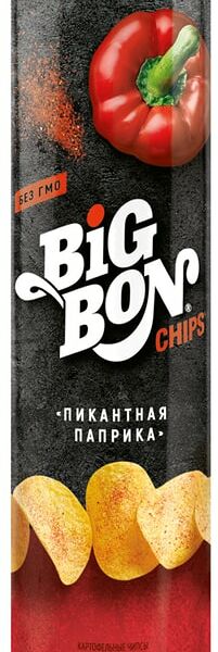 Чипсы Big Bon Пикантная паприка 130г