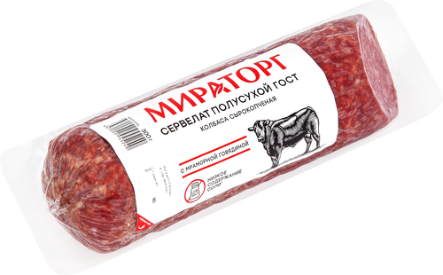 

Сервелат Мираторг сырокопчёный 300 г