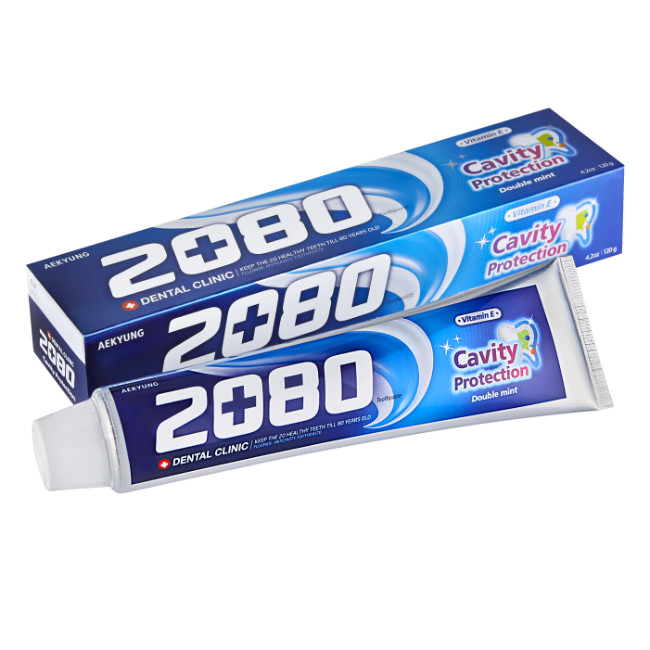 

Зубная паста Kerasys Dental Clinic Cavity Protection double mint 2080 натуральная мята 120 г