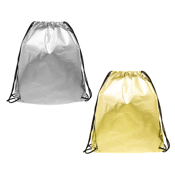 Мешок для сменной обуви на завязках, 34,8x41,5см, материал с эффектом 