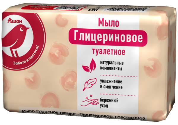 Мыло АШАН Красная птица глицериновое