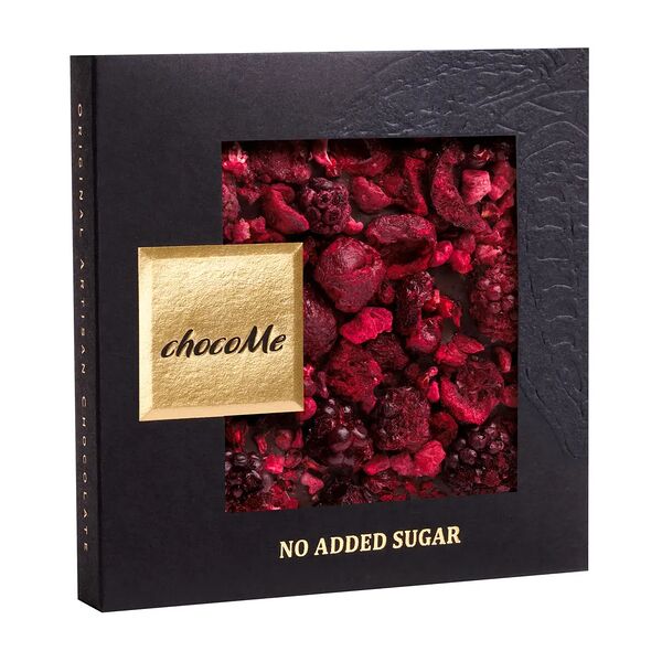 Шоколад горький ChocoMe без сахара ежевика-вишня-малина 