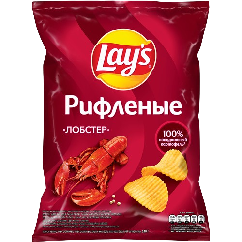 Чипсы картофельные Lay's со вкусом Рифленые Лобстер 70г