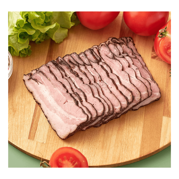 Бекон копчено-запеченный нарезка