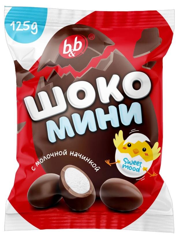 

Конфеты Шокомини в молочно-шоколадной глазури 125 г