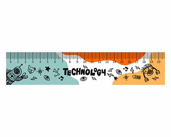 Закладка для книг линейка Пчелка 20 см ЗЛ-20, TECHNO 2023